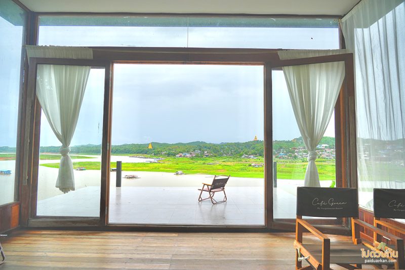 สังขละบุรี, คาเฟ่สังขละบุรี, café green by forgetmenot, café green by forgetmenot สังขละบุรี จิบกาแฟ ชมวิว สะพานมอญ