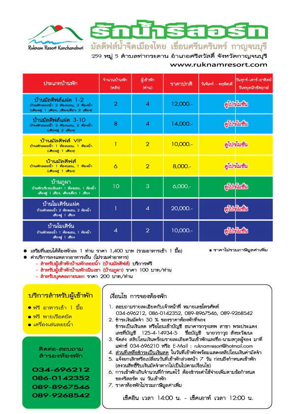 รักษ์น้ำรีสอร์ต ที่พักมัลดีฟเมืองไทย นอนบนแพหรู