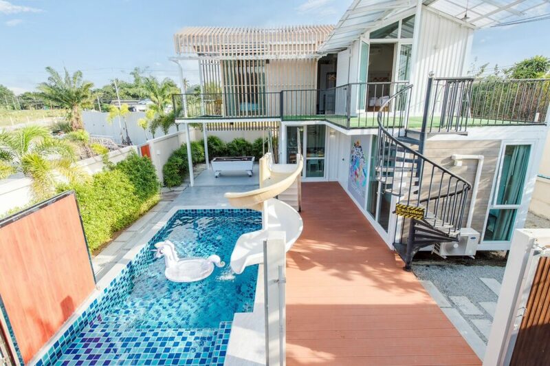 pool lay stay x1 poolvilla pattaya  บ้านพักสุดหรูในห้วยใหญ่