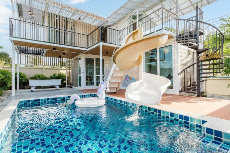 pool lay stay x1 poolvilla pattaya  บ้านพักสุดหรูในห้วยใหญ่