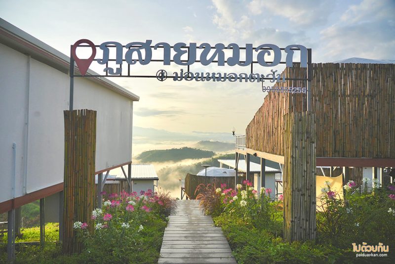 ม่อนหมอกตะวัน, ที่พักม่อนหมอกตะวัน, ภูสายหมอก  ที่พักม่อนหมอกตะวัน วิวดี หมอกปัง 