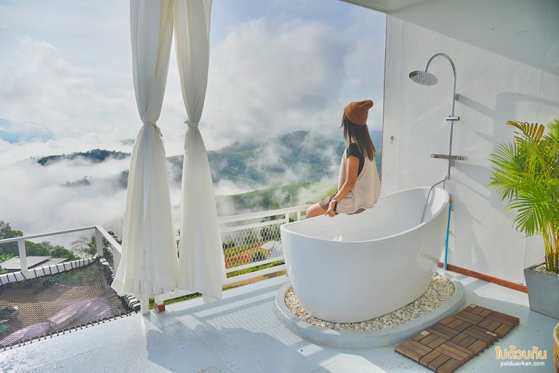 ม่อนหมอกตะวัน, ที่พักม่อนหมอกตะวัน, ภูสายหมอก  ที่พักม่อนหมอกตะวัน วิวดี หมอกปัง 