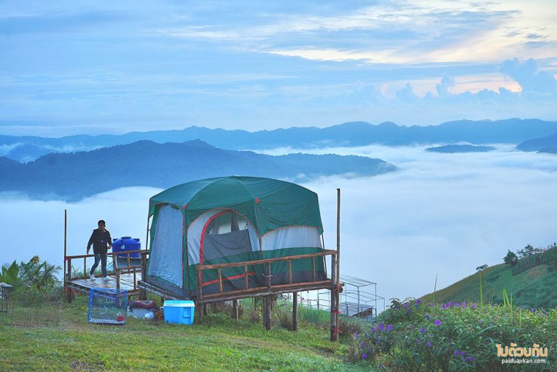 ม่อนหมอกตะวัน, ที่พักม่อนหมอกตะวัน, ภูสายหมอก  ที่พักม่อนหมอกตะวัน วิวดี หมอกปัง 