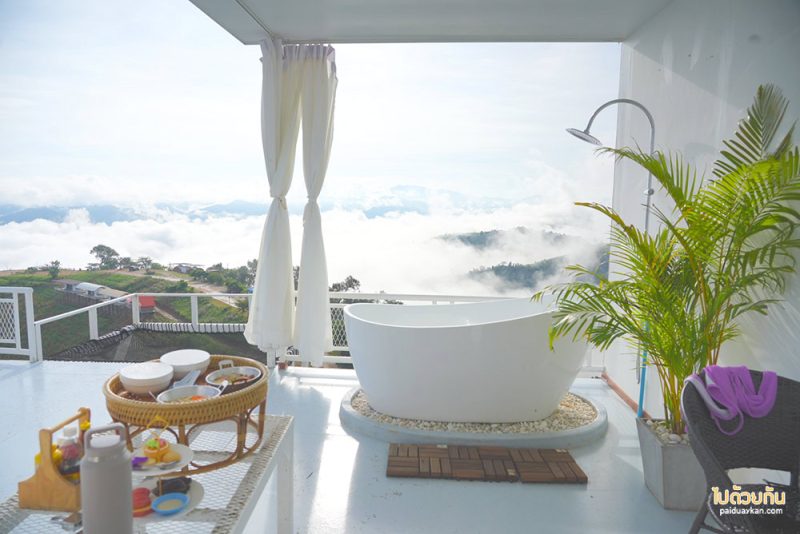 ม่อนหมอกตะวัน, ที่พักม่อนหมอกตะวัน, ภูสายหมอก  ที่พักม่อนหมอกตะวัน วิวดี หมอกปัง 