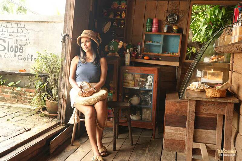 บ้านเบ้ววว slope coffee, บ้านเบ้ววว slope coffee คาเฟ่แพร่สุดชิคในบ้านไม้เก่า สไตล์วินเทจ ถ่ายรูปสวย