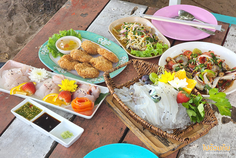 ไต๋อวน นาจอมเทียน, ร้านหมึกสดพัทยา, ร้านอาหาทะเลพัทยา, ไต๋อวน นาจอมเทียน กินหมึกสด ปลาซาซึมิ ริมทะเลลพัทยา