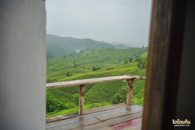 ที่พักแพร่, ไร่ลุงรอน, เที่ยวแพร่, ไร่ลุงลอน ที่พักแพร่ริมถนนลอยฟ้า วิวเขาสวยสุดๆ
