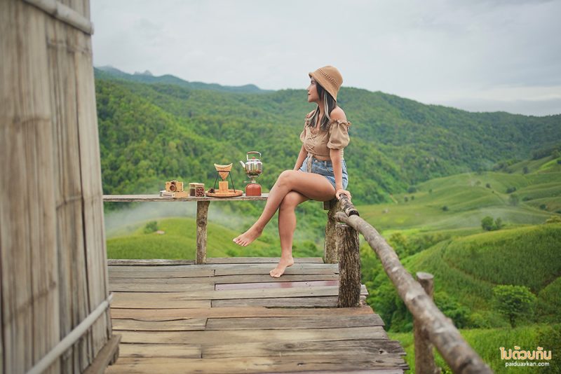 ที่พักแพร่, ไร่ลุงรอน, เที่ยวแพร่, ไร่ลุงลอน ที่พักแพร่ริมถนนลอยฟ้า วิวเขาสวยสุดๆ