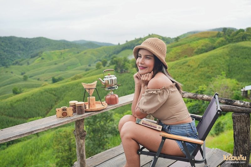 ที่พักแพร่, ไร่ลุงรอน, เที่ยวแพร่, ไร่ลุงลอน ที่พักแพร่ริมถนนลอยฟ้า วิวเขาสวยสุดๆ