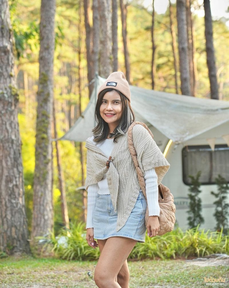 เที่ยวเชียงใหม่, สวนป่าดอยบ่อหลวง, เที่ยวอำเภอฮอด, สวนป่าดอยบ่อหลวง พักบ้านไม้สวย รถบ้าน กลางป่าสน