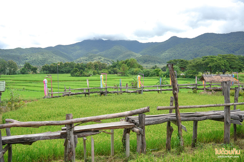 ร้านกาแฟน่าน, ร้านกาแฟปัว, ปัว, ที่เที่ยวปัว, น่าน, ร้านกาแฟบ้านไทลื้อ อ. ปัว, ร้านกาแฟลำดวนผ้าทอ, ลำดวนผ้าทอ, ร้านกาแฟบ้านไทลื้อ จิบกาแฟริมนา สัมผัสบรรยากาศพื้นบ้าน