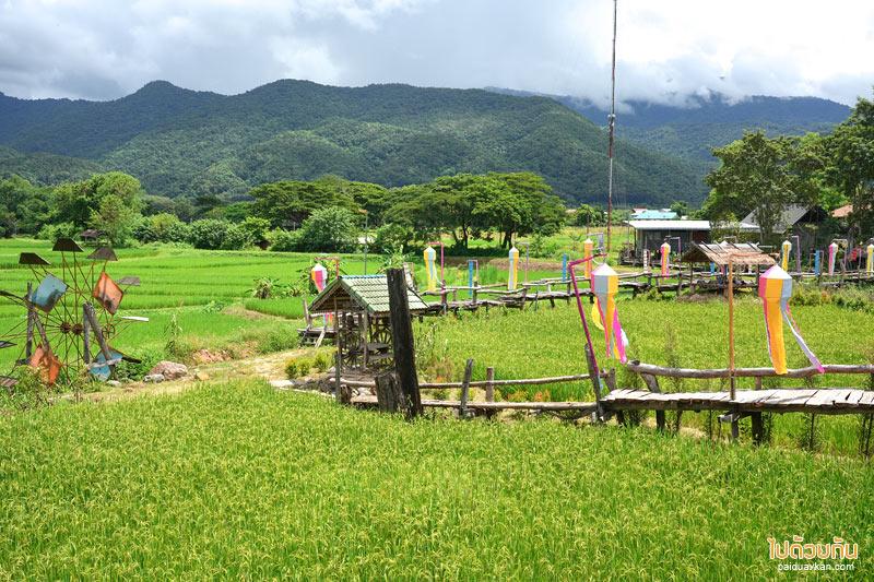 ร้านกาแฟน่าน, ร้านกาแฟปัว, ปัว, ที่เที่ยวปัว, น่าน, ร้านกาแฟบ้านไทลื้อ อ. ปัว, ร้านกาแฟลำดวนผ้าทอ, ลำดวนผ้าทอ, ร้านกาแฟบ้านไทลื้อ จิบกาแฟริมนา สัมผัสบรรยากาศพื้นบ้าน