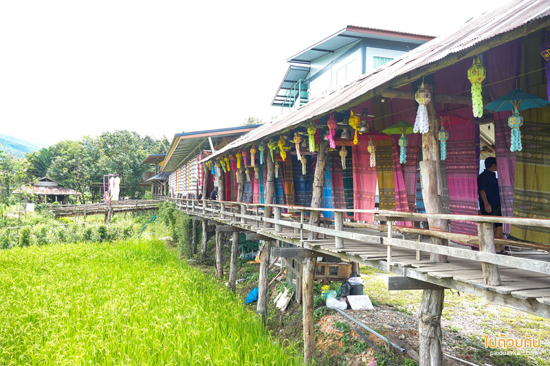 ร้านกาแฟน่าน, ร้านกาแฟปัว, ปัว, ที่เที่ยวปัว, น่าน, ร้านกาแฟบ้านไทลื้อ อ. ปัว, ร้านกาแฟลำดวนผ้าทอ, ลำดวนผ้าทอ, ร้านกาแฟบ้านไทลื้อ จิบกาแฟริมนา สัมผัสบรรยากาศพื้นบ้าน