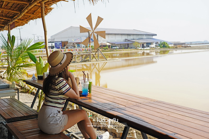 เพชรบุรี, เที่ยวบ้านแหลม, ยุ้งเกลือ บ้านแหลม, บ้านแหลม, เที่ยวบางตะบูน, ยุ้งเกลือ บ้านแหลม ร้านอาหารตกแต่งน่ารัก วิวนาเกลือ