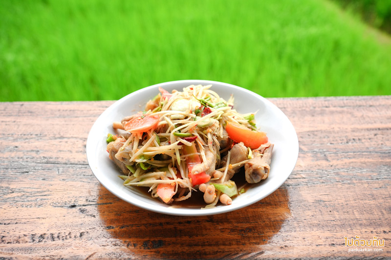 ร้านอาหารปัว, คาเฟ่ปัว, นากอข่อย, นากอข่อย ปัว ร้านอาหารรสชาติอร่อย  ฟีลดีริมทุ่งนา