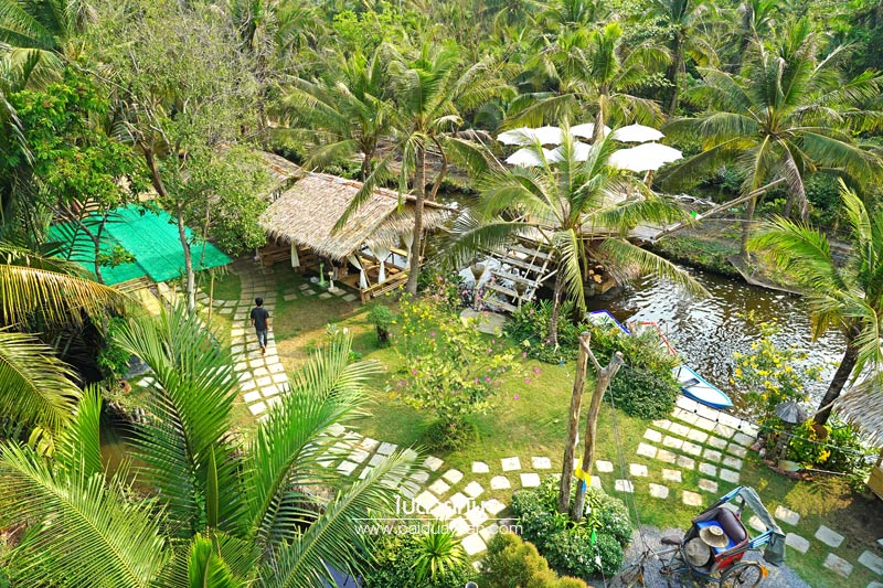 บางกะเจ้า, ดิโอโซน คาเฟ่ บางกระเจ้า, ร้านกาแฟบ้านกระเจ้า, the ozone café บางกระเจ้า, the ozone café บางกระเจ้า คาเฟ่สีเขียวกลางสวนมะพร้าว