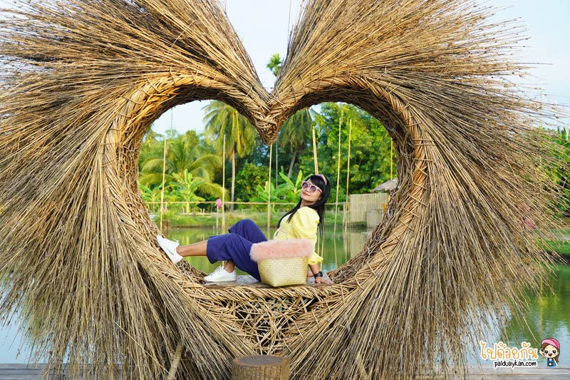 คาเฟ่สมุทรสาคร, ดีกัน คาเฟ่, ดีกัน คาเฟ่ ร้านกาแฟกลางร่องสวน ถ่ายรูปรังนกบาหลี