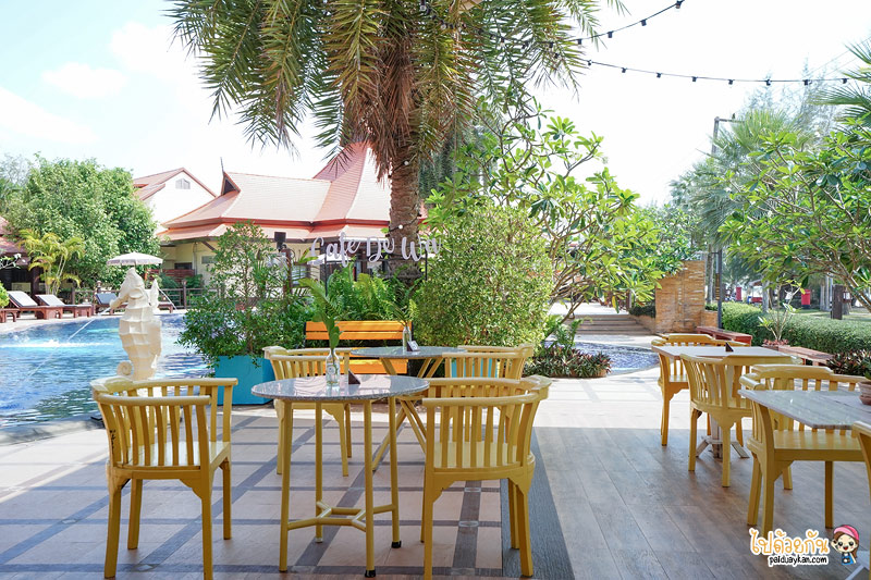 เที่ยวบ้านกรูด, cafe de wa บ้านกรูด, คาเฟ่เดอวา, คาเฟ่บ้านกรูด, ร้านกาแฟบ้านกรูด, cafe de wa คาเฟ่น่ารักโทนสีเหลือง ริมหาดบ้านกรูด