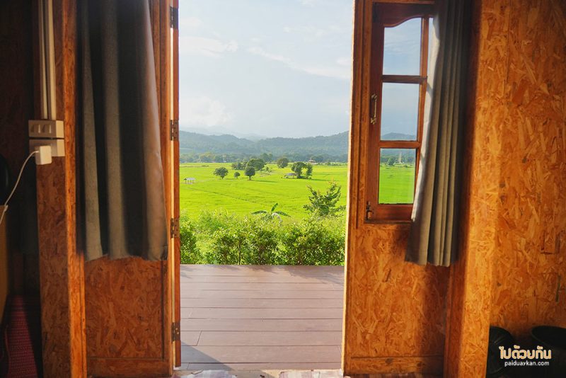 เมืองคอง, ที่พักเมืองคอง, เถียงนา ฟาร์มสเตย์, เถียงนา ฟาร์มสเตย์ เมืองคอง ที่พักหลักร้อย ชมวิวทุ่งนากว้าง