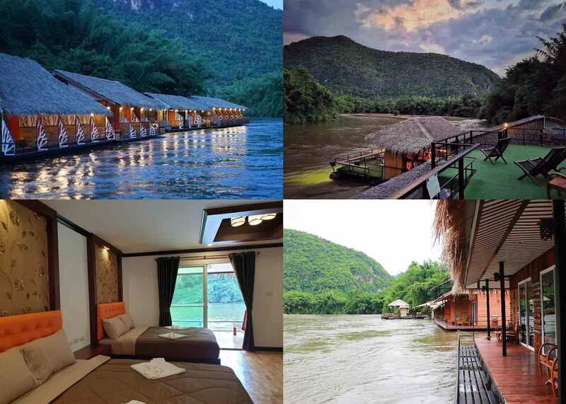 ที่พักไทรโยค, ที่พักกาญจนบุรี, ทีพักกาญจนบุรีริมน้ำ, ทีพักแพริมน้ำกาญจนบุรี, ที่พักแพไทรโยค, ปักหมุดไทรโยค 12 ที่พักสุดฟิน เติมความสุขริมน้ำแคว