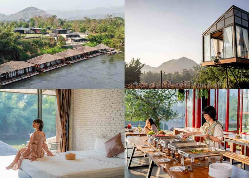 ที่พักไทรโยค, ที่พักกาญจนบุรี, ทีพักกาญจนบุรีริมน้ำ, ทีพักแพริมน้ำกาญจนบุรี, ที่พักแพไทรโยค, ปักหมุดไทรโยค 12 ที่พักสุดฟิน เติมความสุขริมน้ำแคว