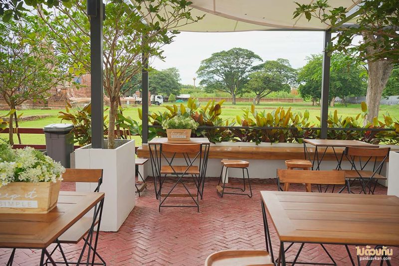 เที่ยวอยุธยา, เรือนมยุรา, เรือนมยุราคาเฟ่, คาเฟ่อยุธยา, เรือนมยุรา คาเฟ่อยุธยา วิววัดไชยวัฒนาราม